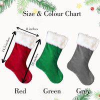 Embroidered Family Christmas Stockings, Christmas Tree Decoration