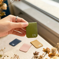 Custom Initial Bookmark, Personalized Leather Magnetic Bookmarks