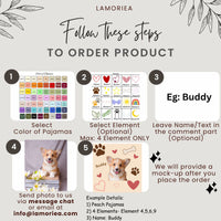 Customized Pet Pajamas Set, Pet Portrait