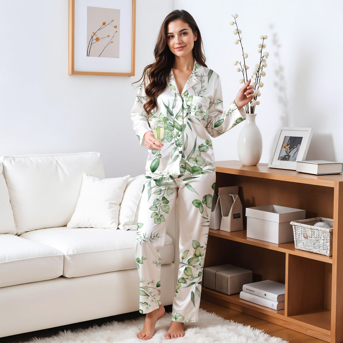 Personalized Floral Bridal Party Pyjamas