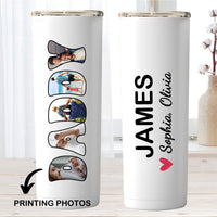 Personalized Daddy Photos Tumbler