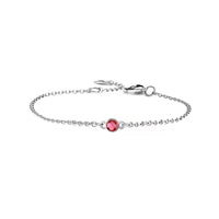 Personalized Bracelet with Birthstone Sterling Silver