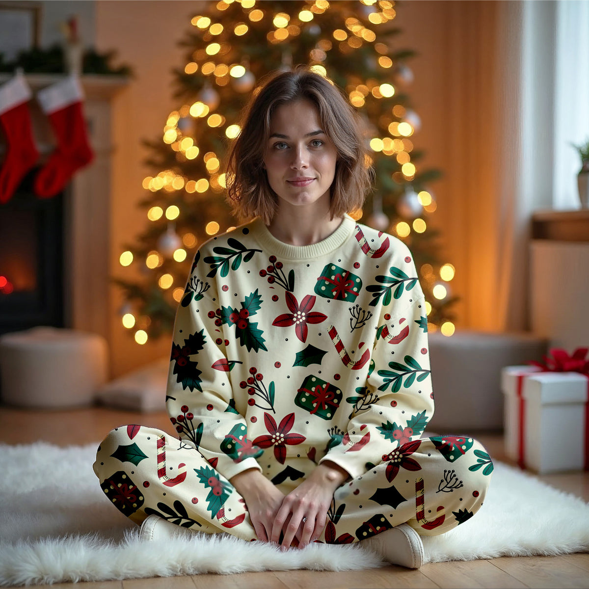 Christmas Crewneck, Holiday Pajamas