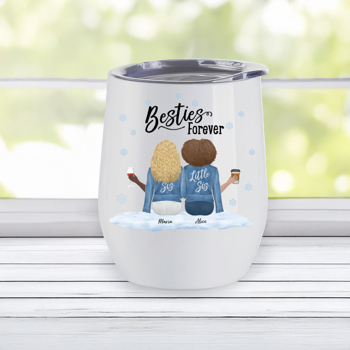 Personalized Best Friends 12oz tumbler