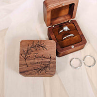 Custom wooden ring box Wedding