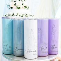 Personalised Skinny Bridesmaid Proposal Tumbler