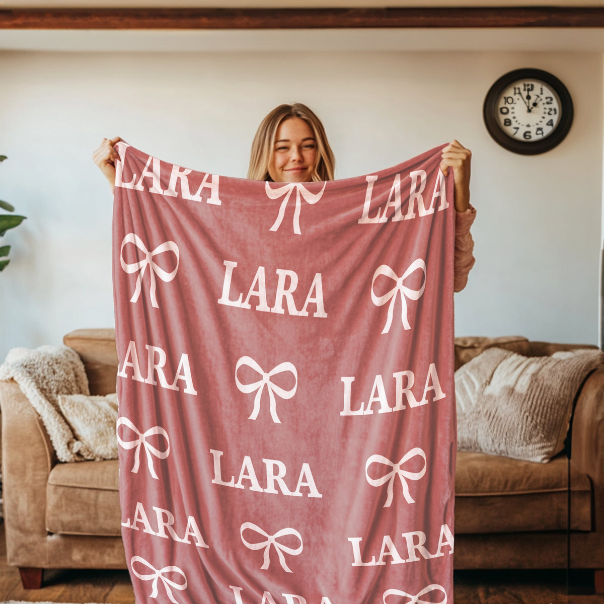 Custom Girl's Name Blanket