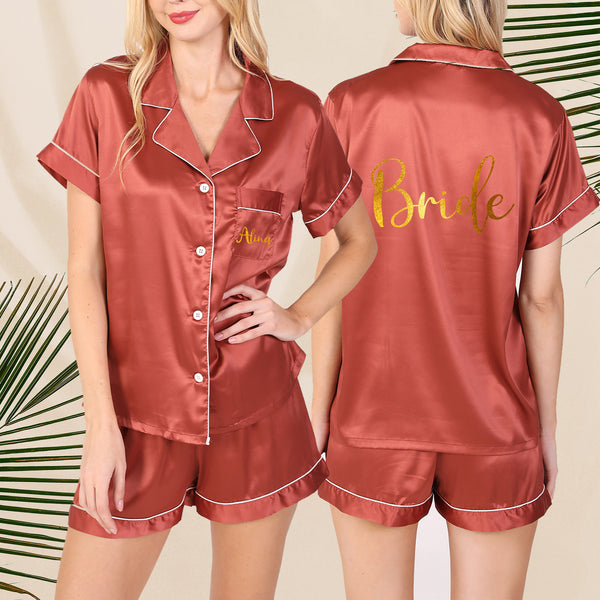 Customized Short Bridal Pajamas