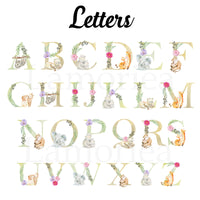 Custom Kid Animal Letter with Name