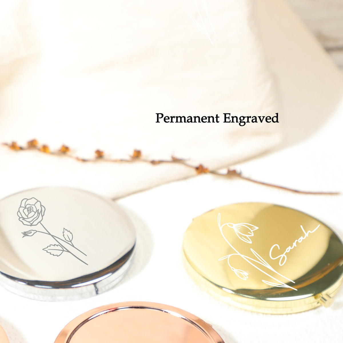 Custom Engraved Compact Mirror