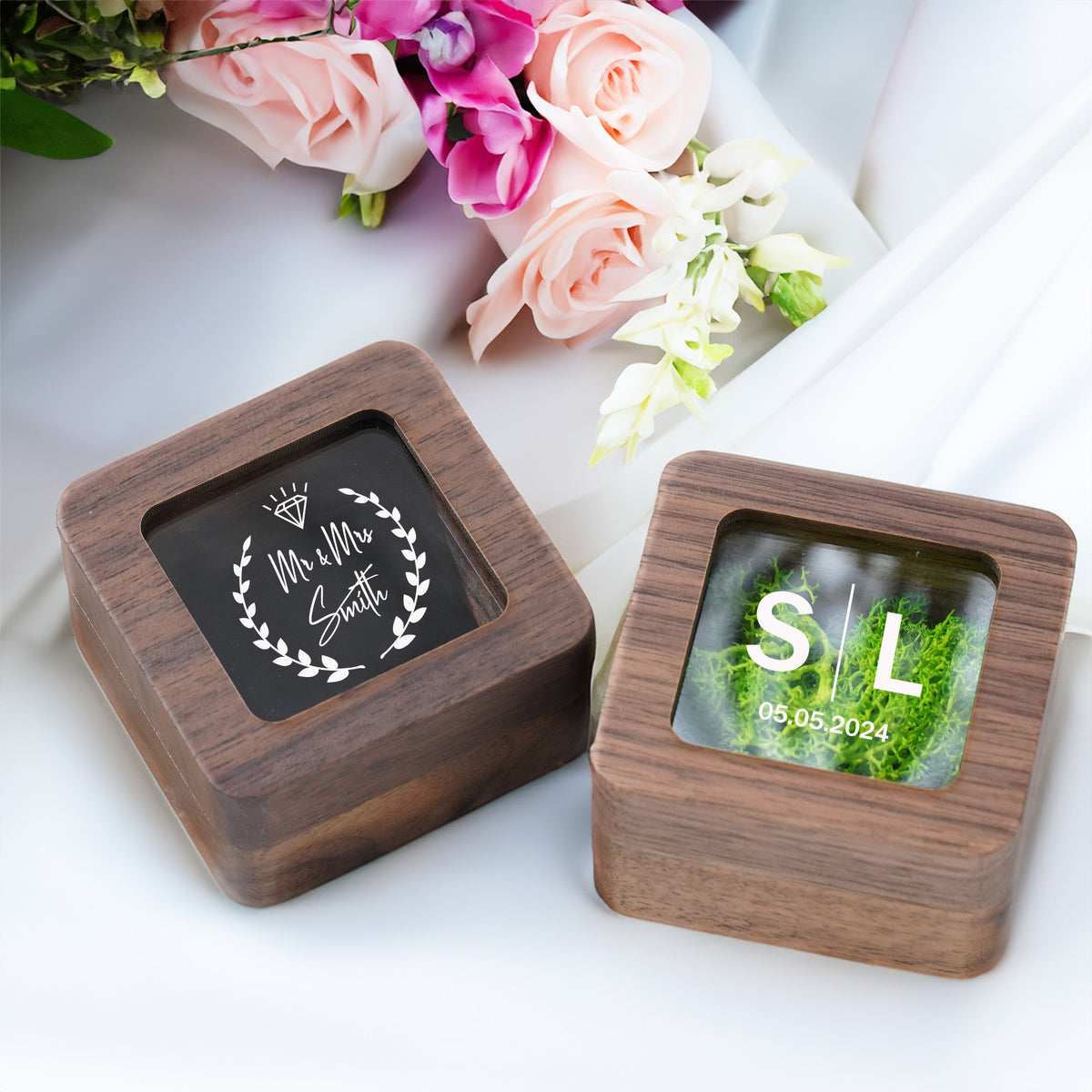 Custom Transparent Ring Bearer Box