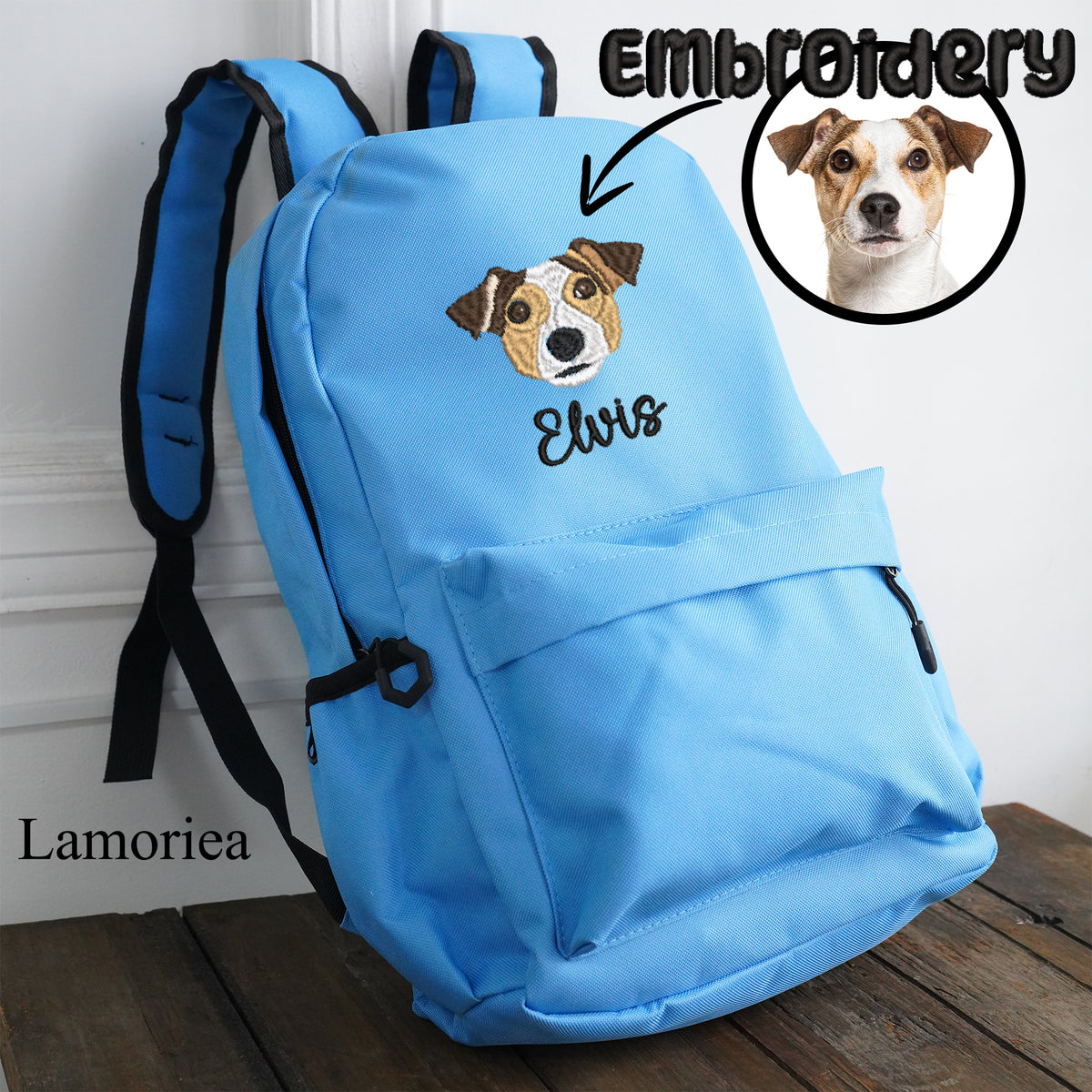 Personalized Embroidered Kids' School Bag