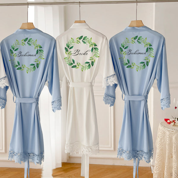 Custom Satin Wedding Robe