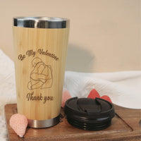 Custom Engraved Bamboo Mug