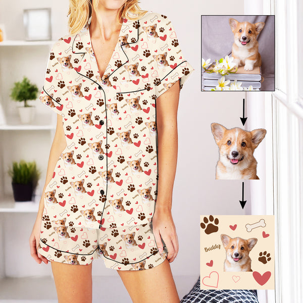 Customized Pet Pajamas Set, Pet Portrait