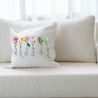 Customized Grandma's Garden Pillow