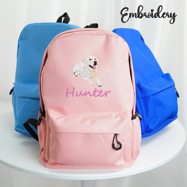 Personalized Embroidered Kids' School Bag