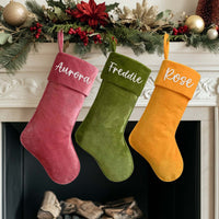 Personalized Velvet Christmas Stockings