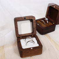 Custom wooden ring box Wedding