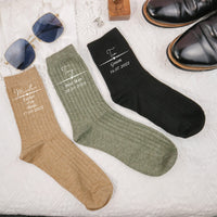 Personalized Embroidery Men Socks