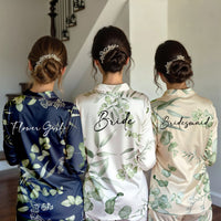 Custom Floral Pajamas Set, Bridal Party Pyjamas