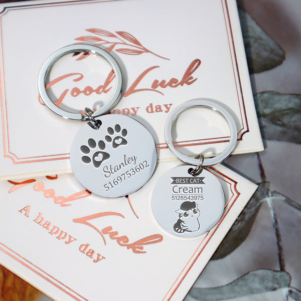 Custom Circle Tag for Dog & Cat