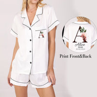 Customized Initial Bride Bridesmaid Pajamas