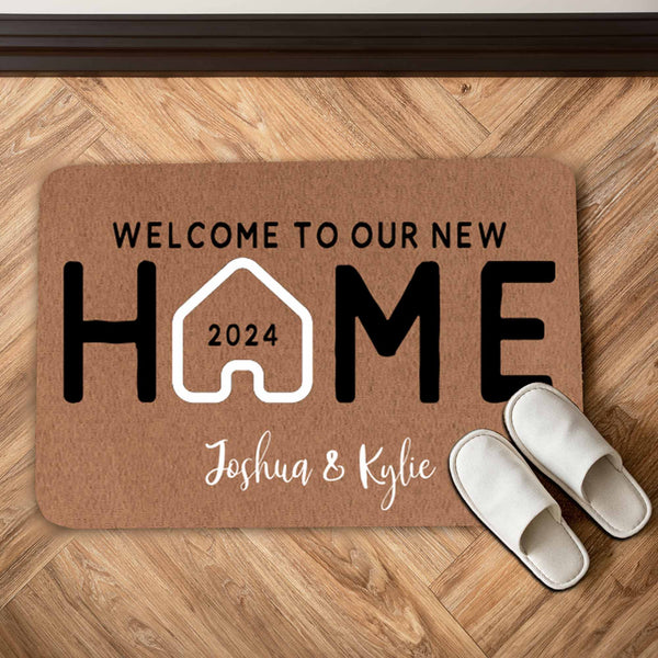 Custom Welcome Mat for New Home