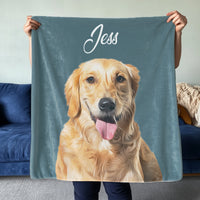 Personalized Pet Photo Blanket