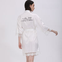 Personalized Wedding Dressing Gown