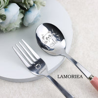 Personalized Spoon and Fork