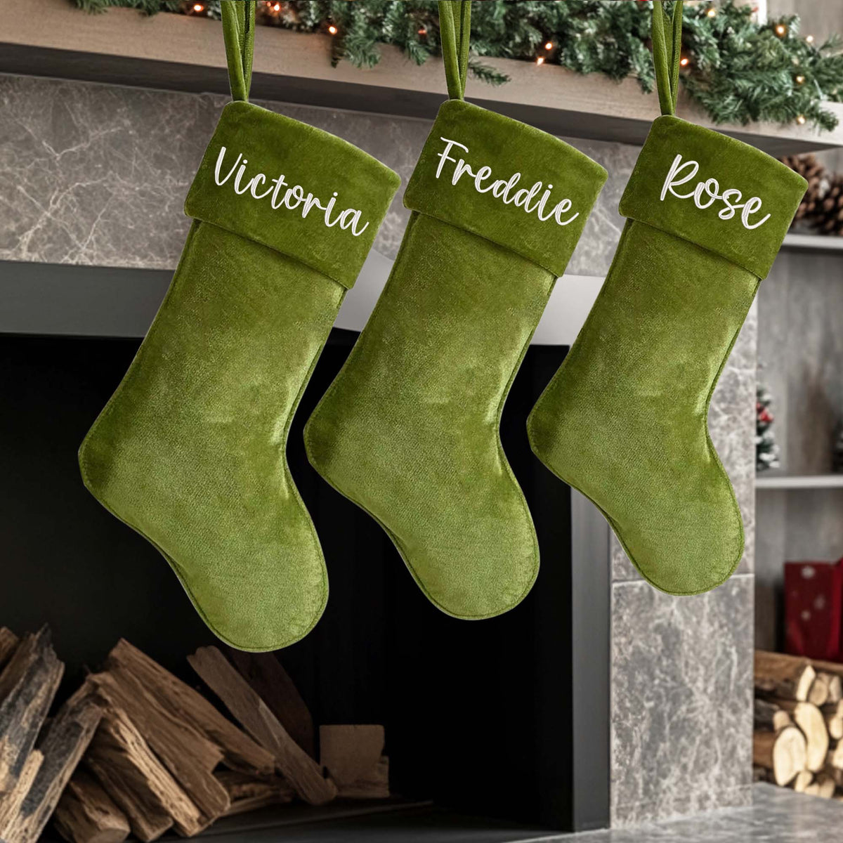 Personalized Velvet Christmas Stockings