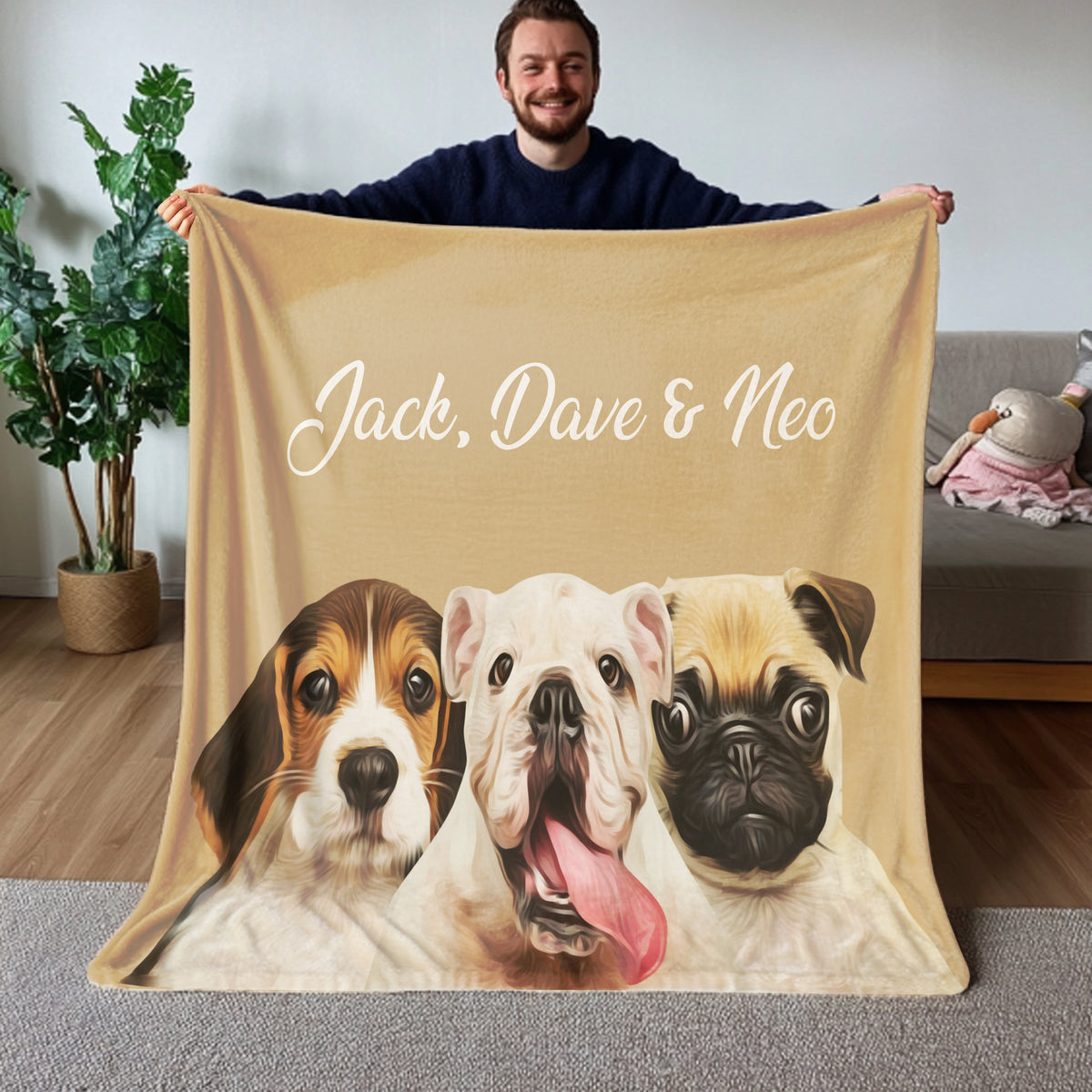 Personalized Pet Photo Blanket