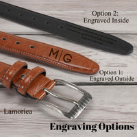 Custom Leather Belt with Message