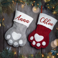 Personalized Dog Bone Shaped Stockings