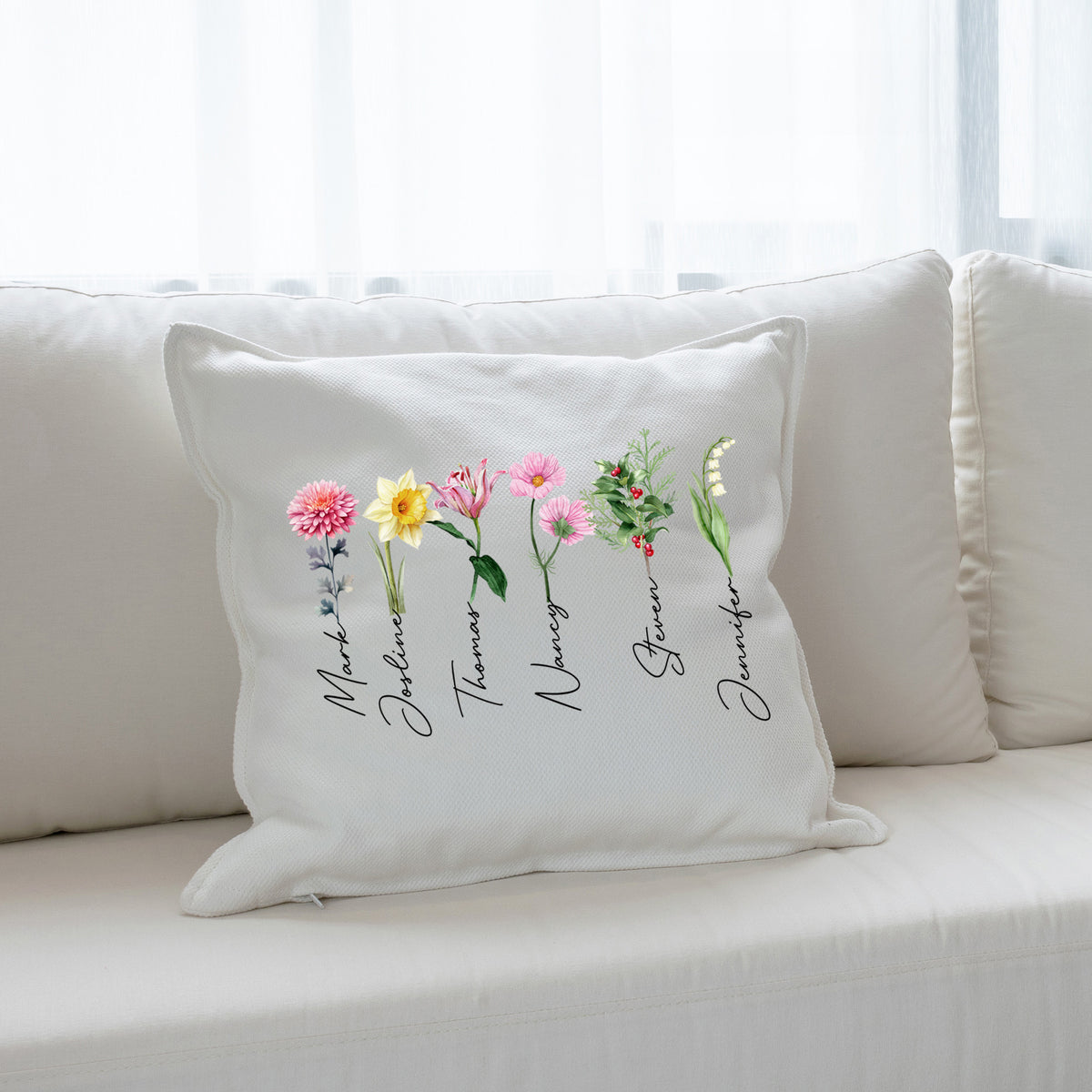 Customized Grandma's Garden Pillow