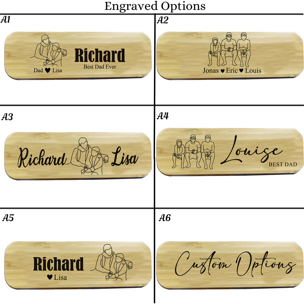 Personalised Father's Day Wood Pen