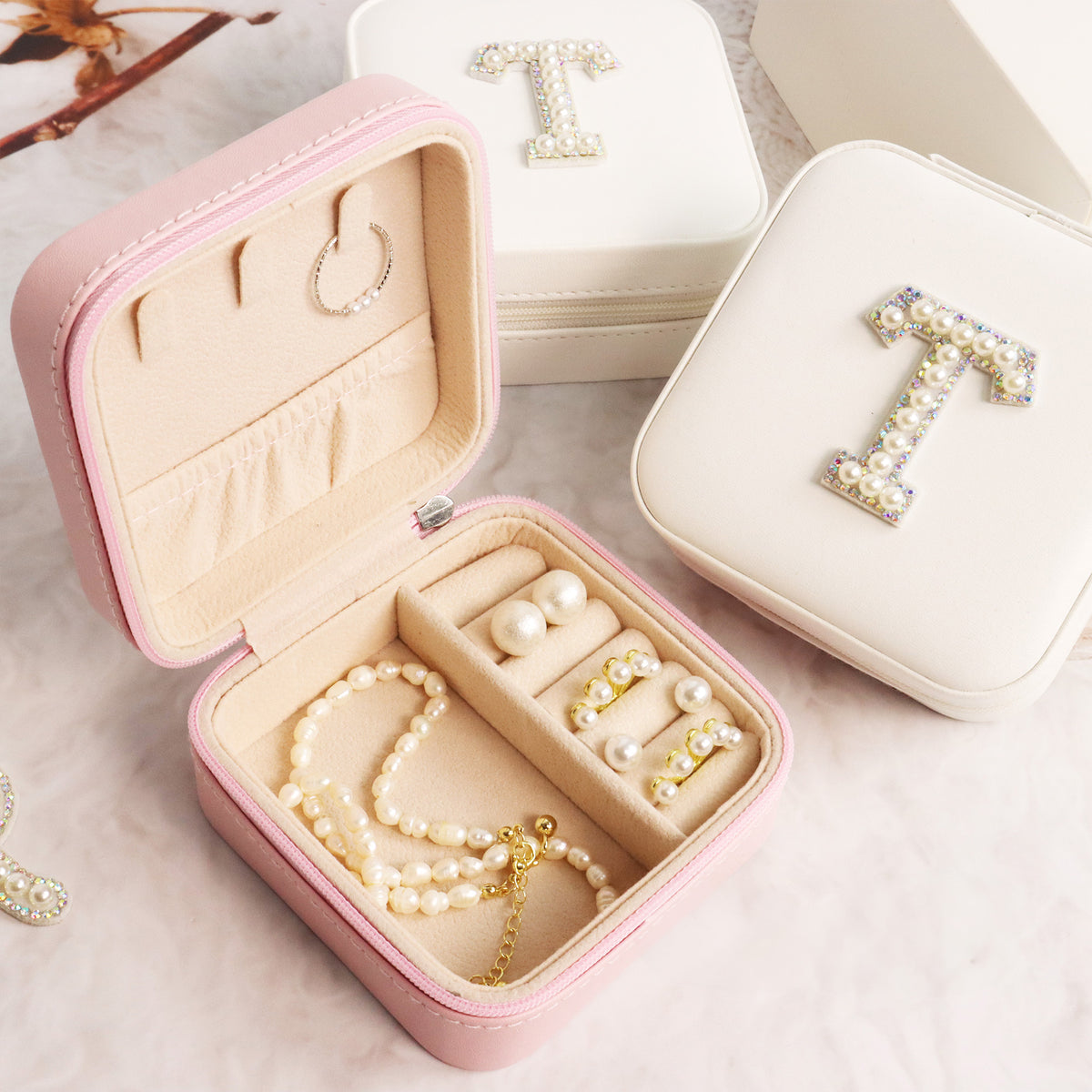 Personalized Initial jewelry box