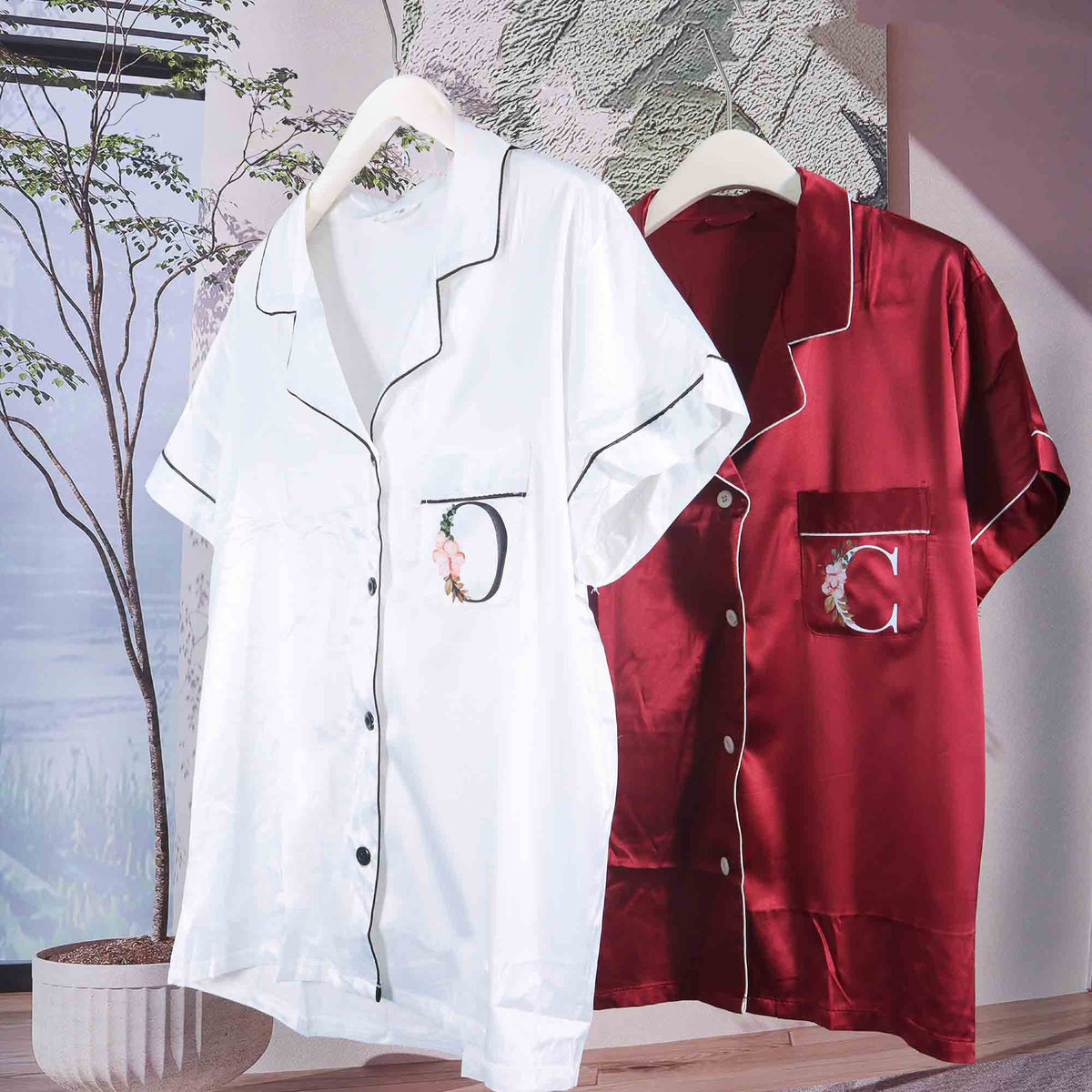 Customized Initial Bride Bridesmaid Pajamas