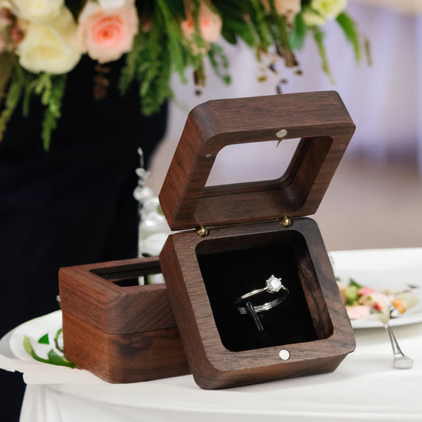 Custom Transparent Ring Bearer Box