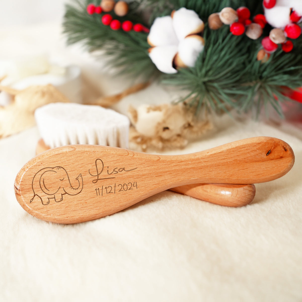 Personalized Engraved Infant Hair Brush