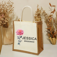 Personalized Grandma's Garden Tote Bag