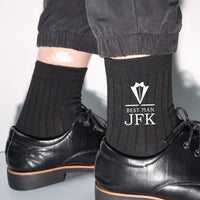 Personalized Embroidery Men Socks