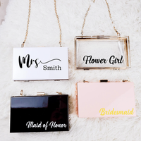 Personalized Acrylic Clutch Purse