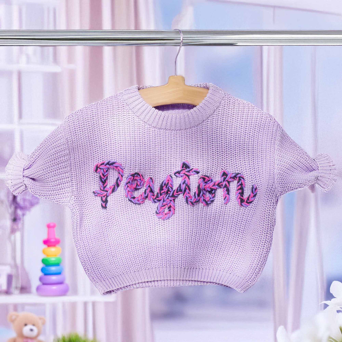 Personalized Knit Sweater Toddler with Name