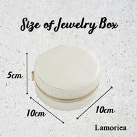 Personalized Zipper Round jewelry box