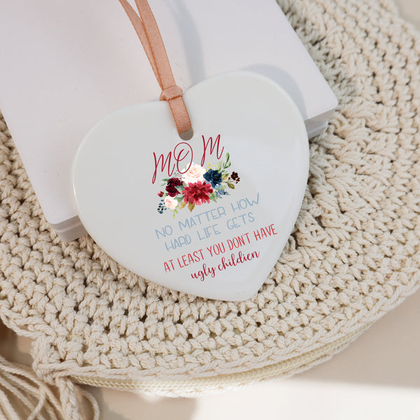 Personalized Gift Mom Ceramic Ornaments