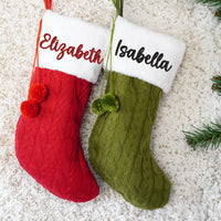 Personalized Stockings with Name, Family Matching Christmas Stockings