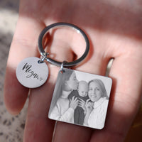 Father's Day Gift Photo Keychain for him