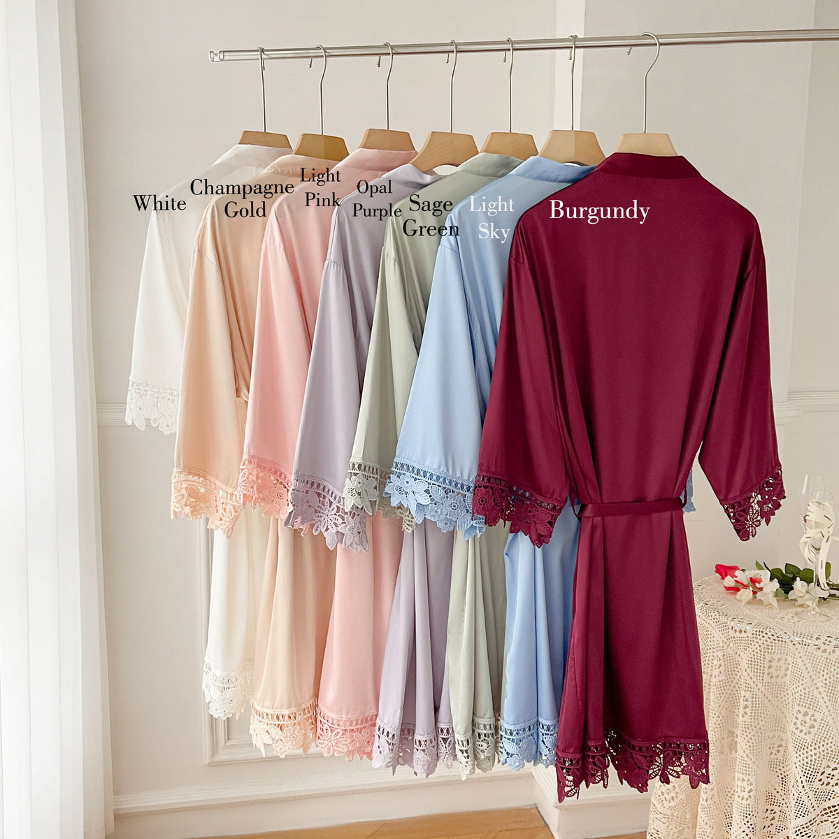 Personalised Birthflower Robes Bridesmaid Gifts